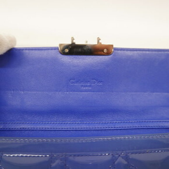 Christian Dior Cannage Patent Leather Chain Wallet - Picture 5 of 12